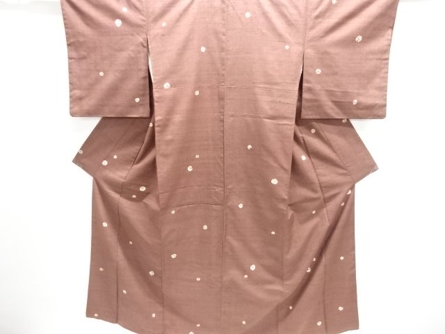 JAPANESE KIMONO / ANTIQUE KIMONO / SILK / SHIBORI / TSUMUGI / DOTS